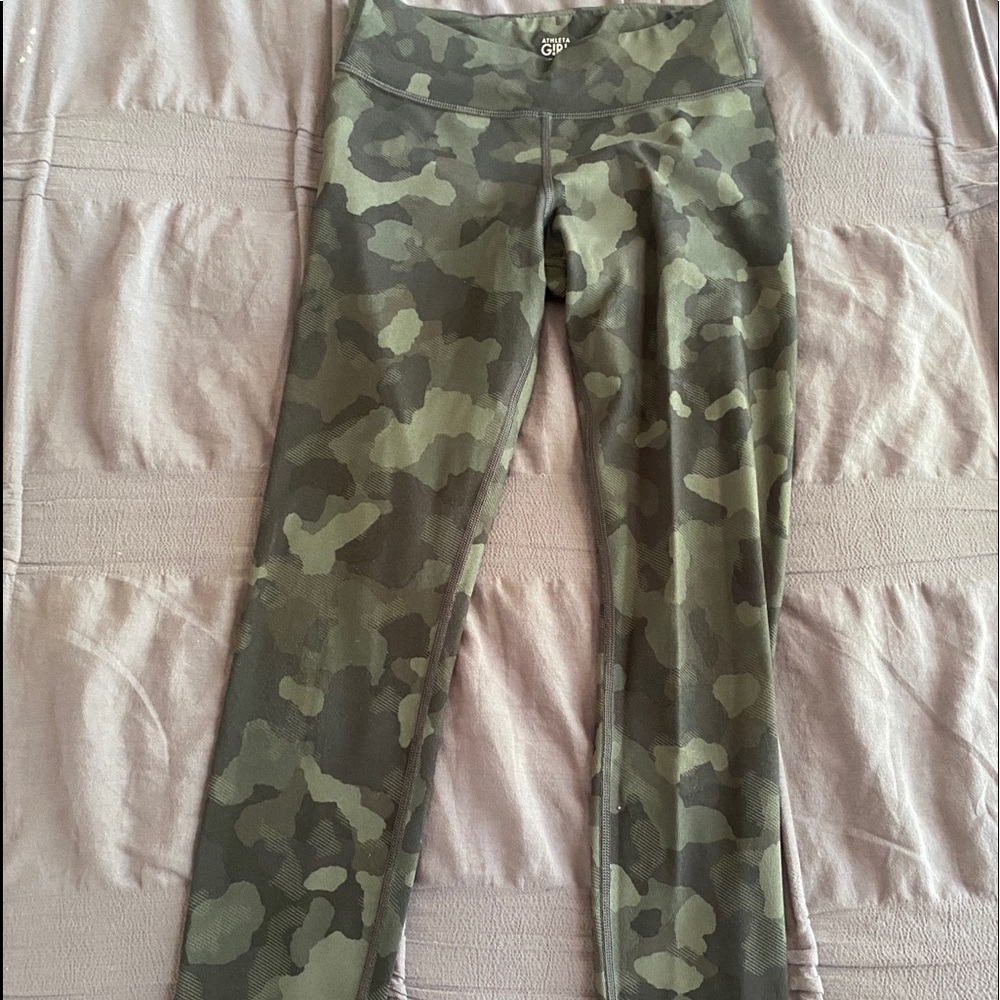 camo athleta girl leggings